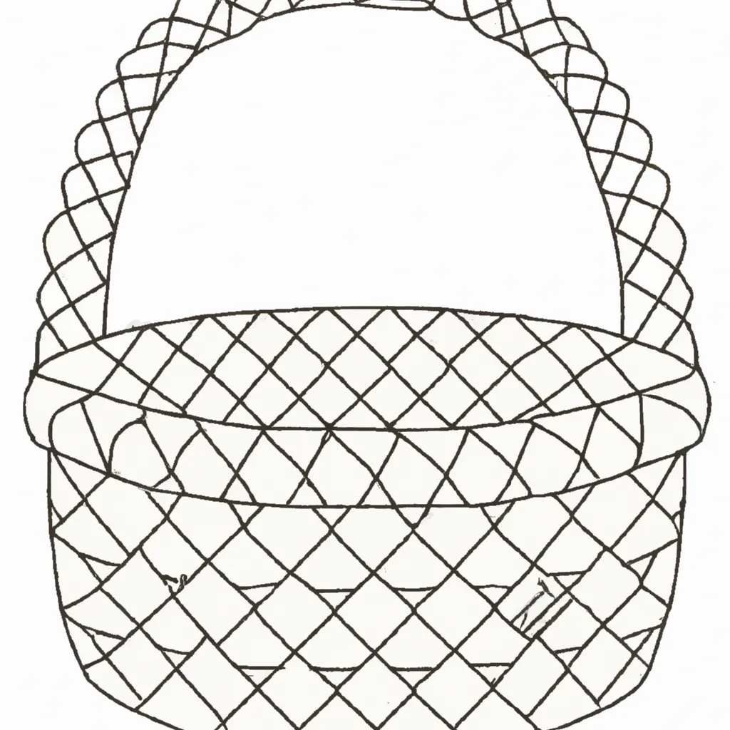 desenho de desenho cesta arte artesanato brasil