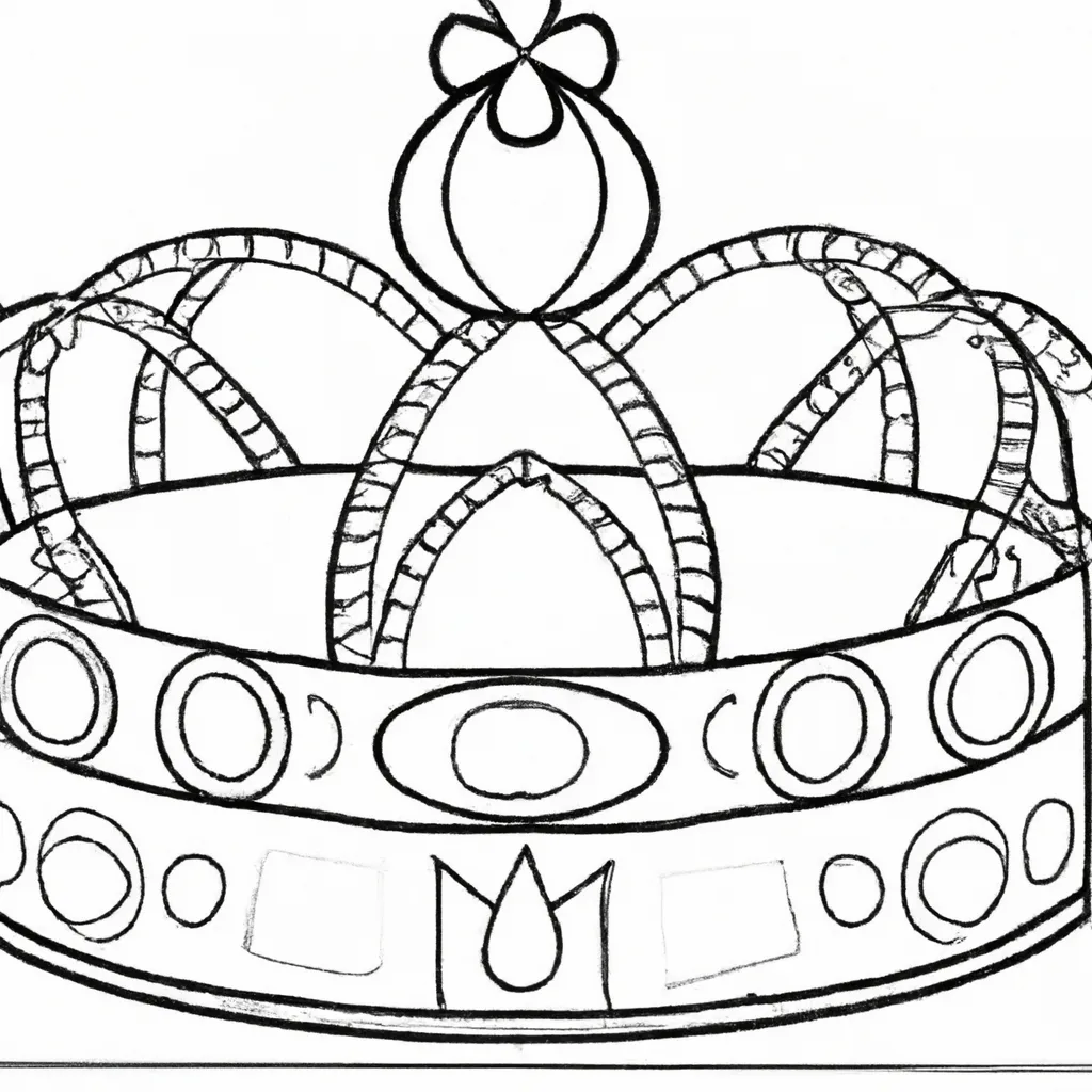 desenho de desenho coroa real pt br