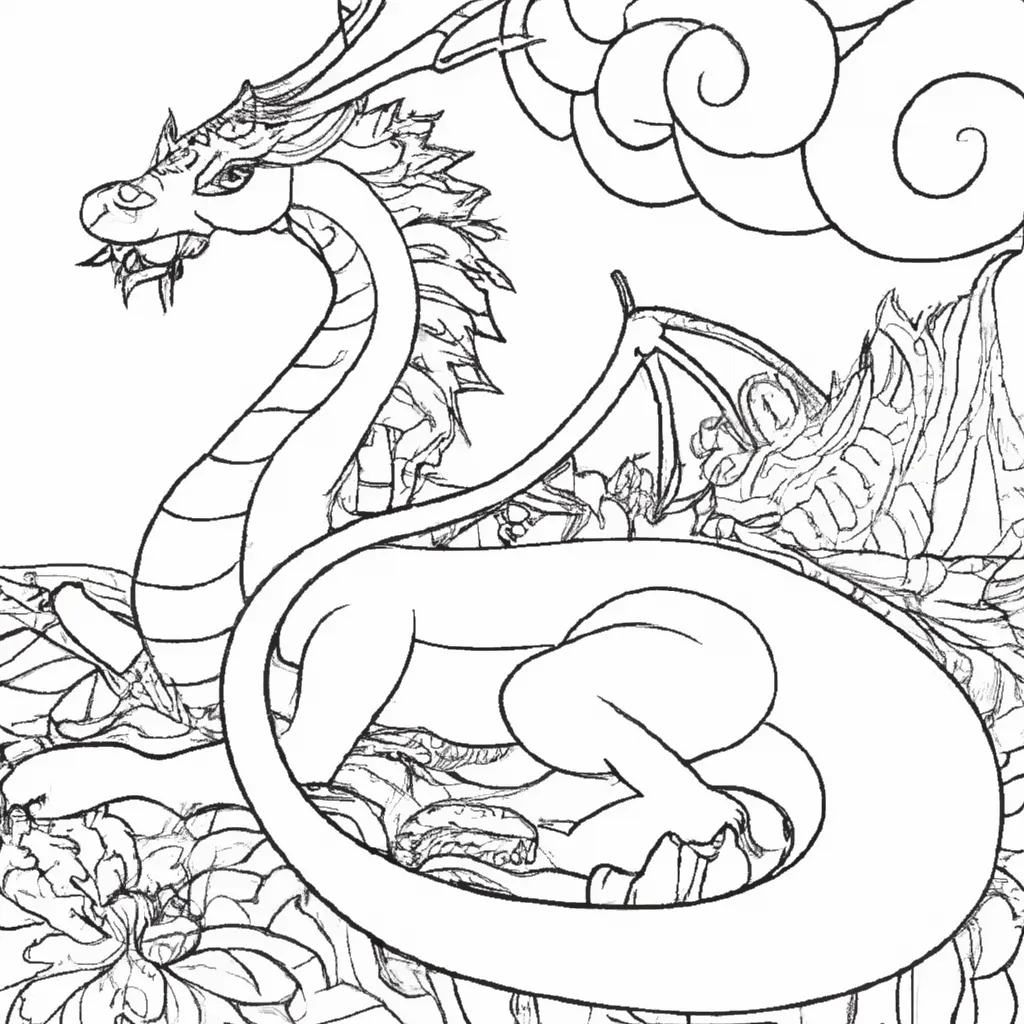 desenho de desenho dragao fogo