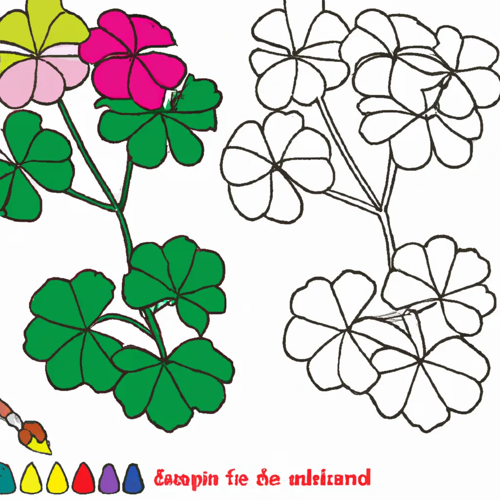 desenho de desenho geranio