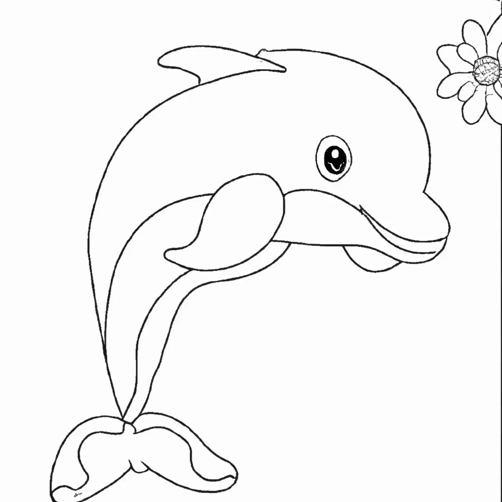 desenho de desenho golfinho