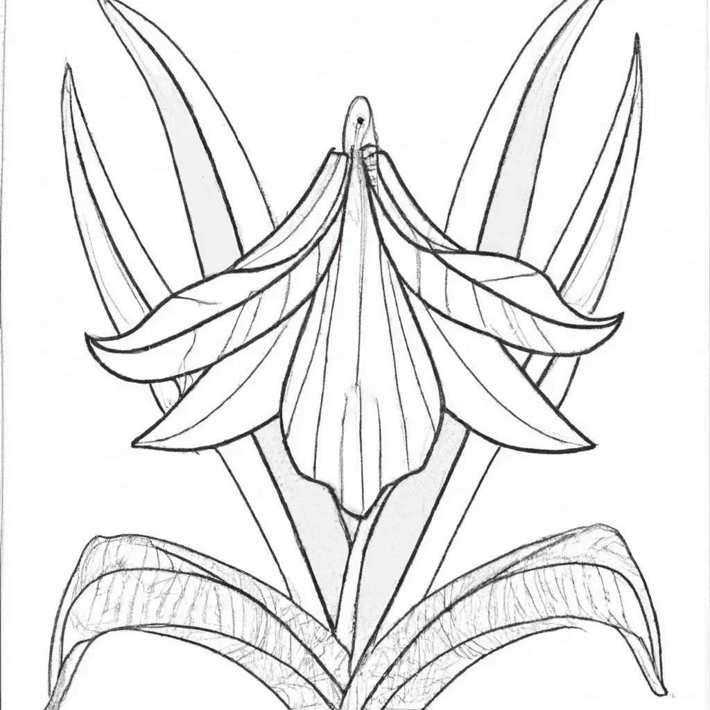 desenho de desenho lirio vale