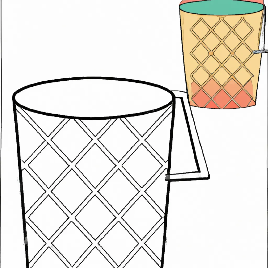 desenho de desenho lixeira arte reciclagem design.