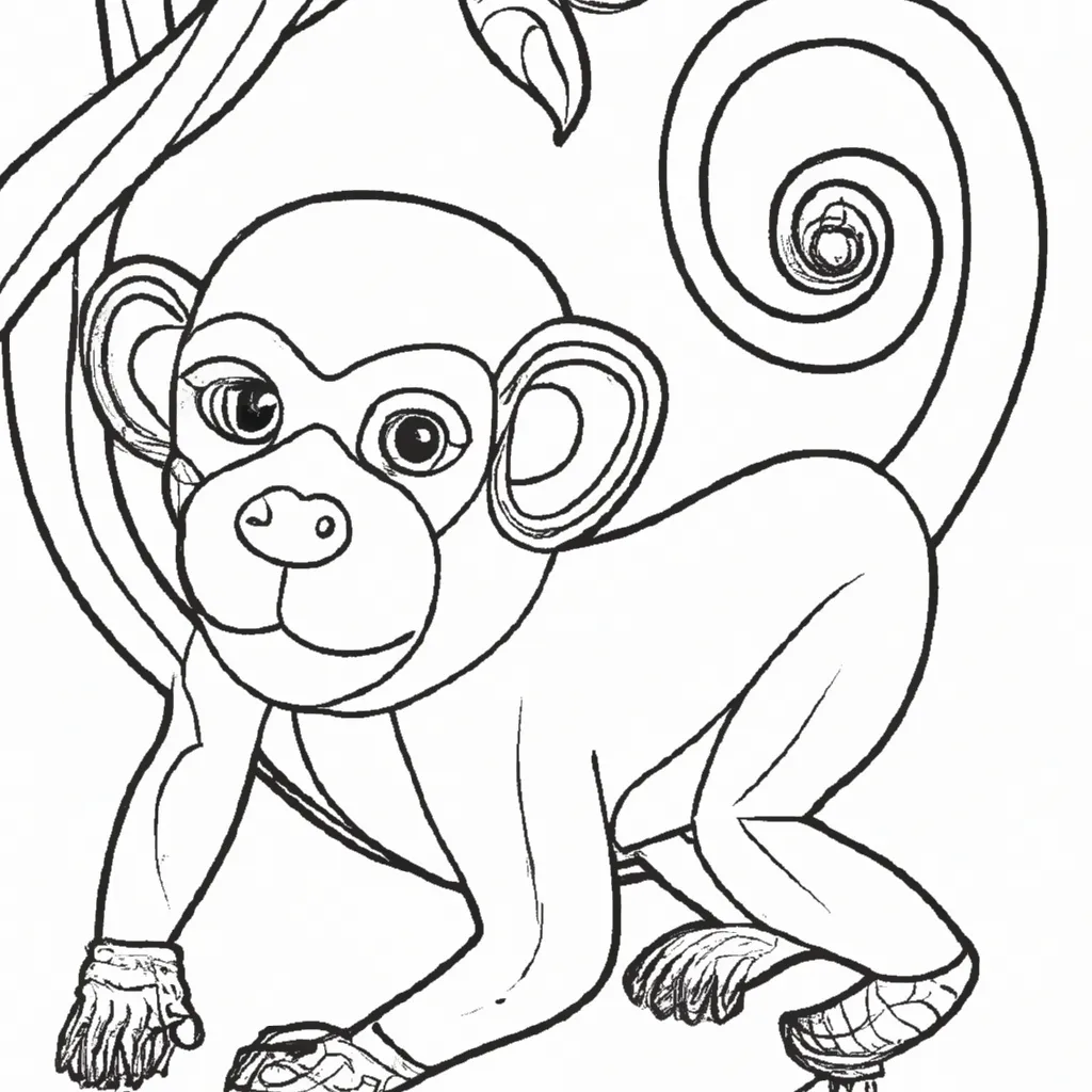 desenho de desenho macaco