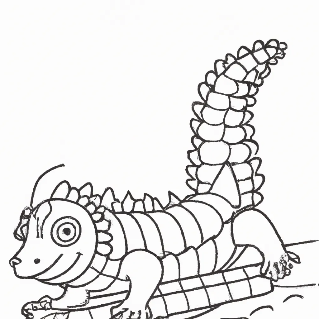 desenho de desenho pangolim