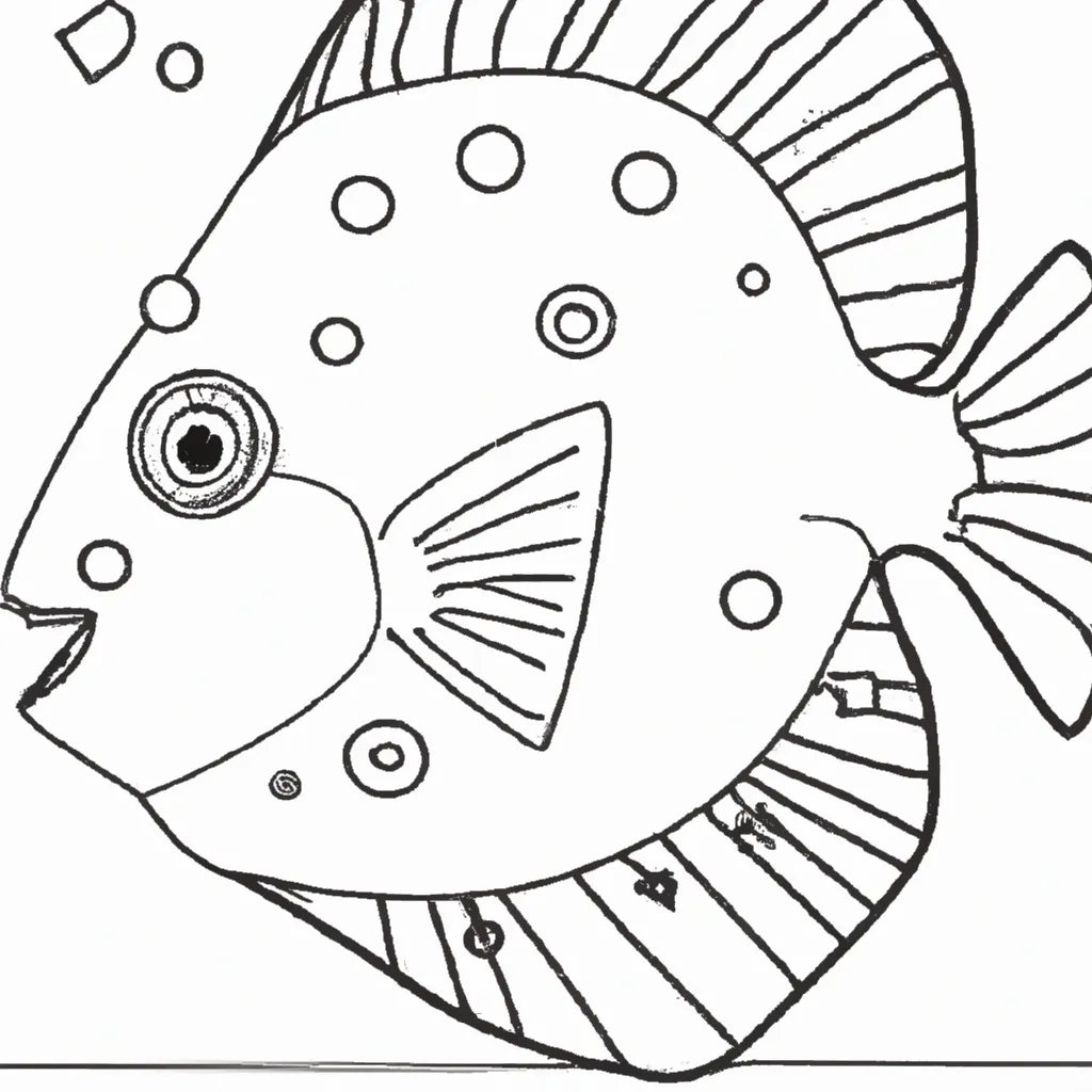 desenho de desenho peixe cirurgiao