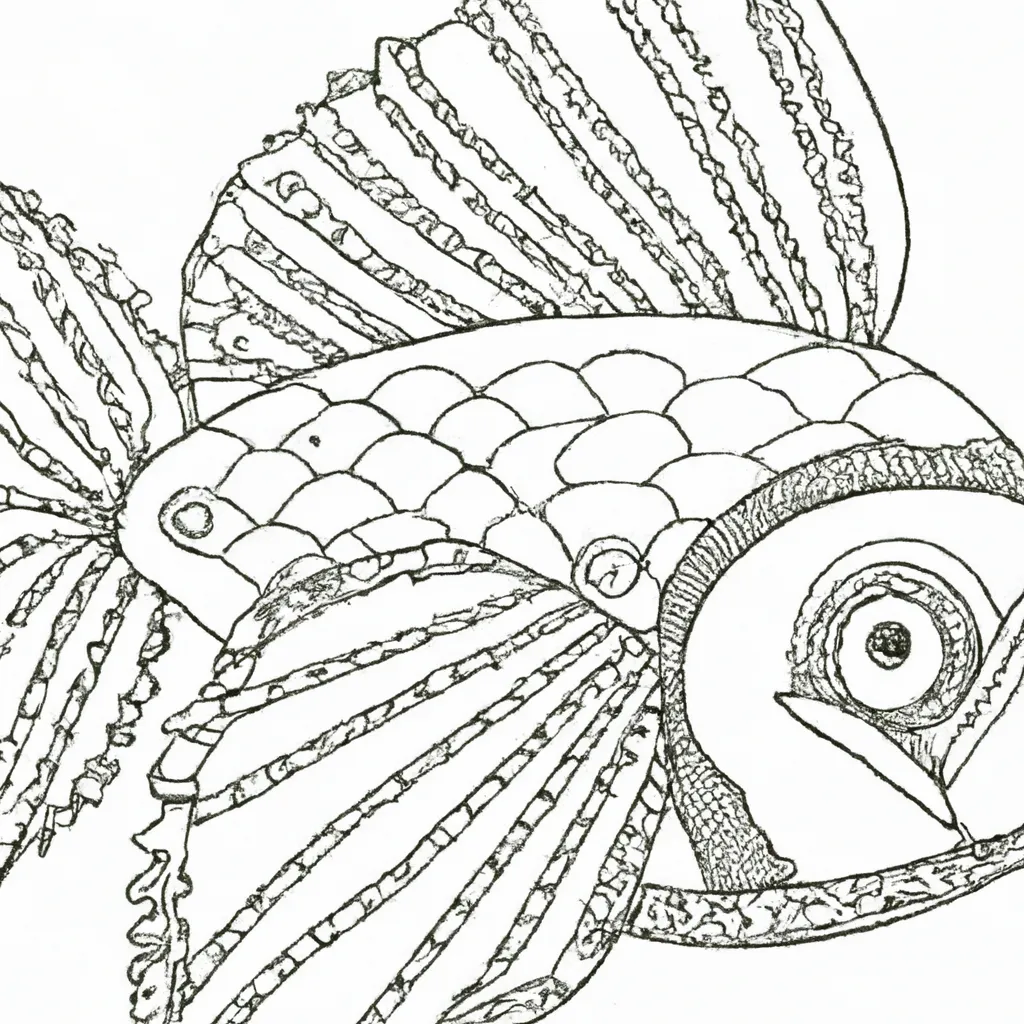 desenho de desenho peixe espada