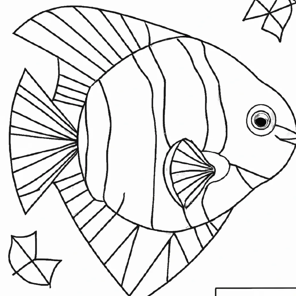 desenho de desenho peixe papagaio
