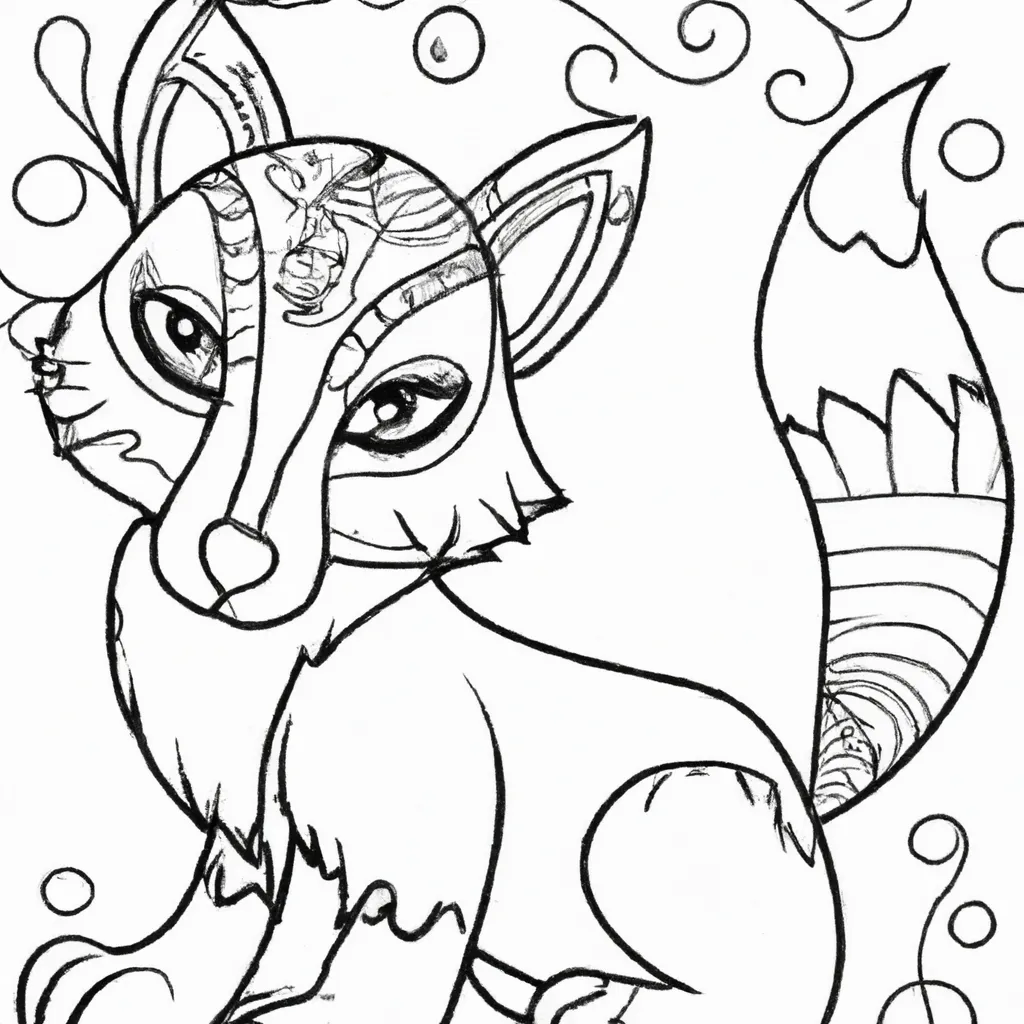 Colorindo Raposas: Desenho Divertido para Crianças! desenho de desenho raposa
