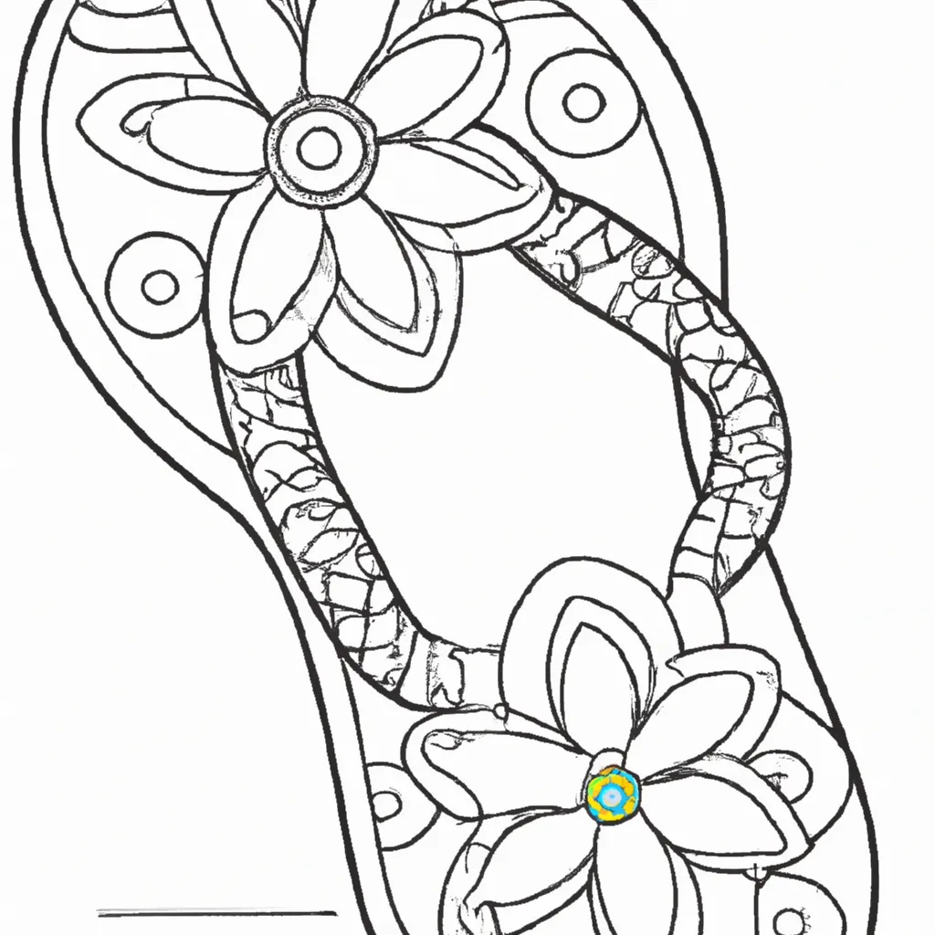 desenho de desenho sandalia artesanal