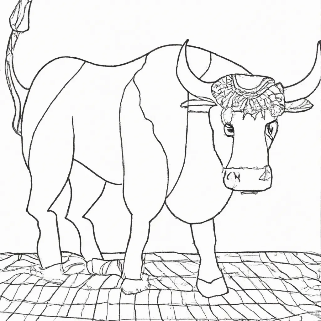 desenho de desenho touro pt br