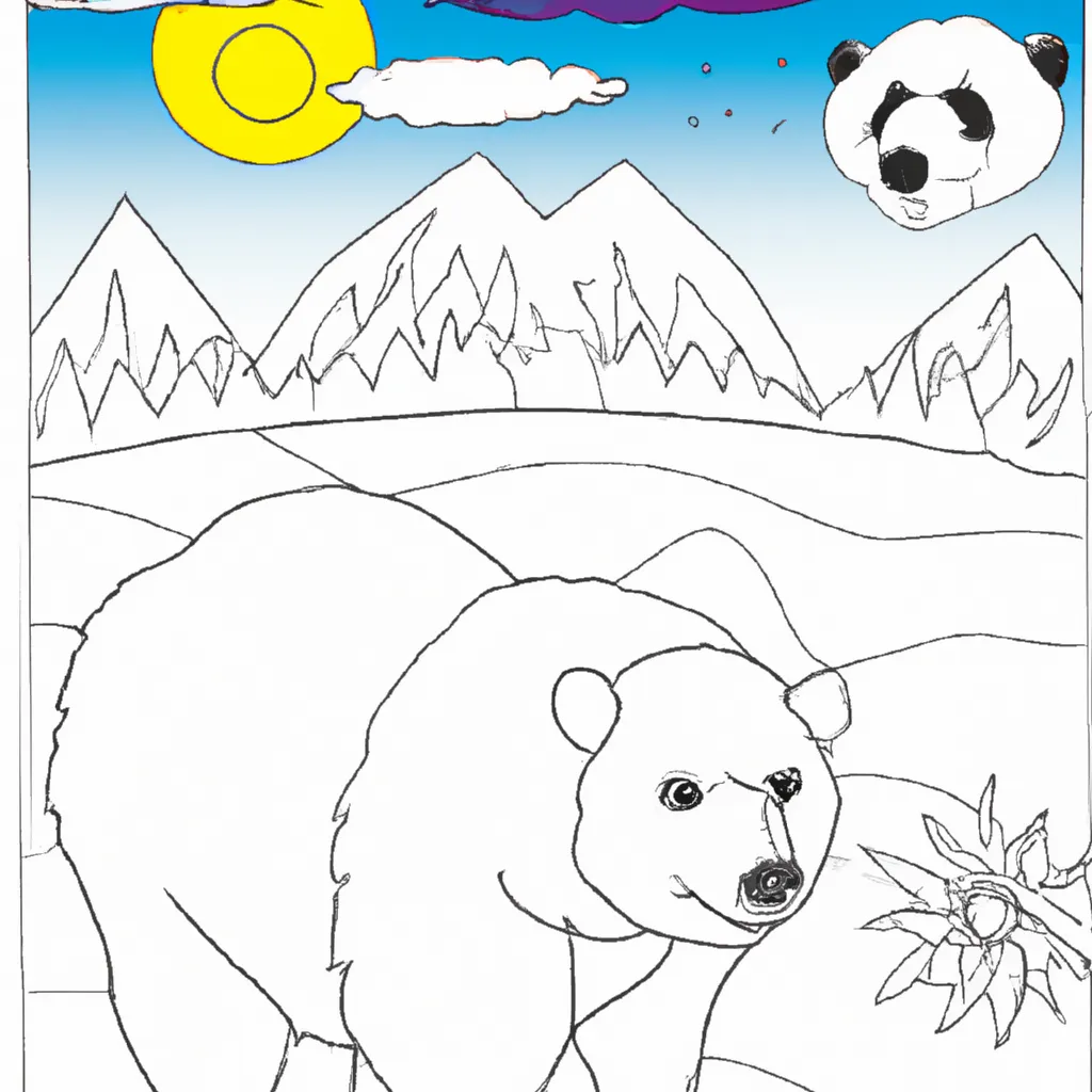 desenho de desenho urso polar