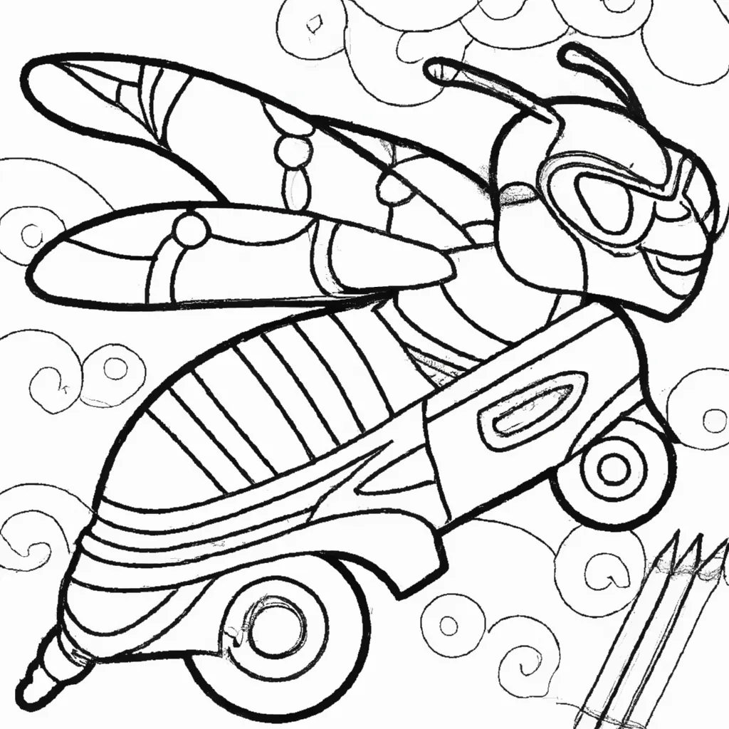 desenho de desenho vespinha cartoon animacao divertido