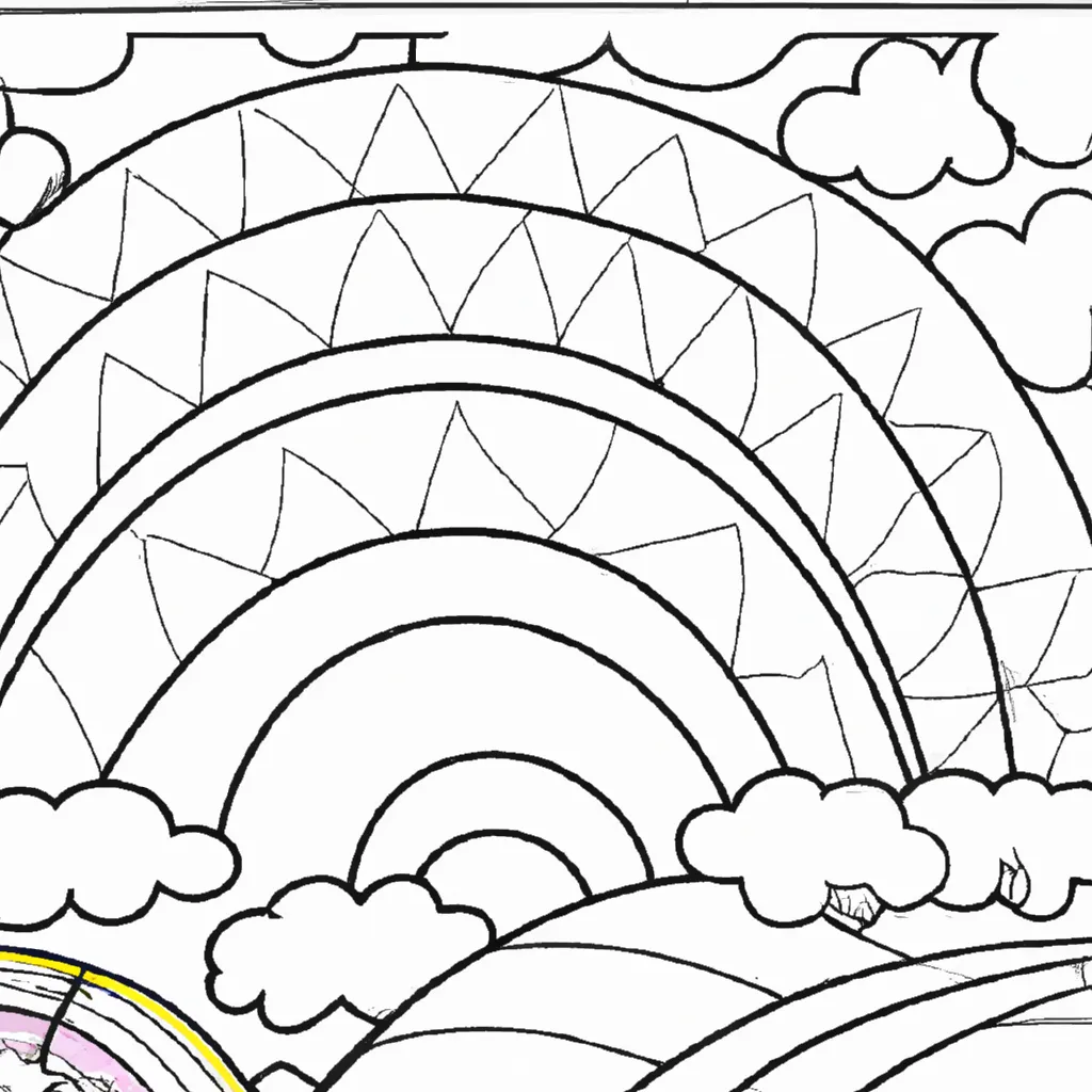 desenho de desenhos arco iris 1
