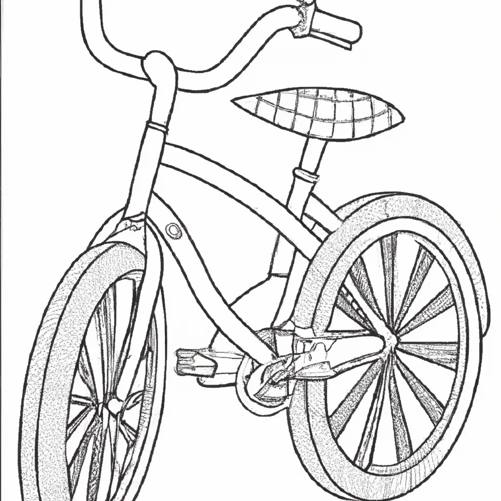 desenho de desenhos bicicleta