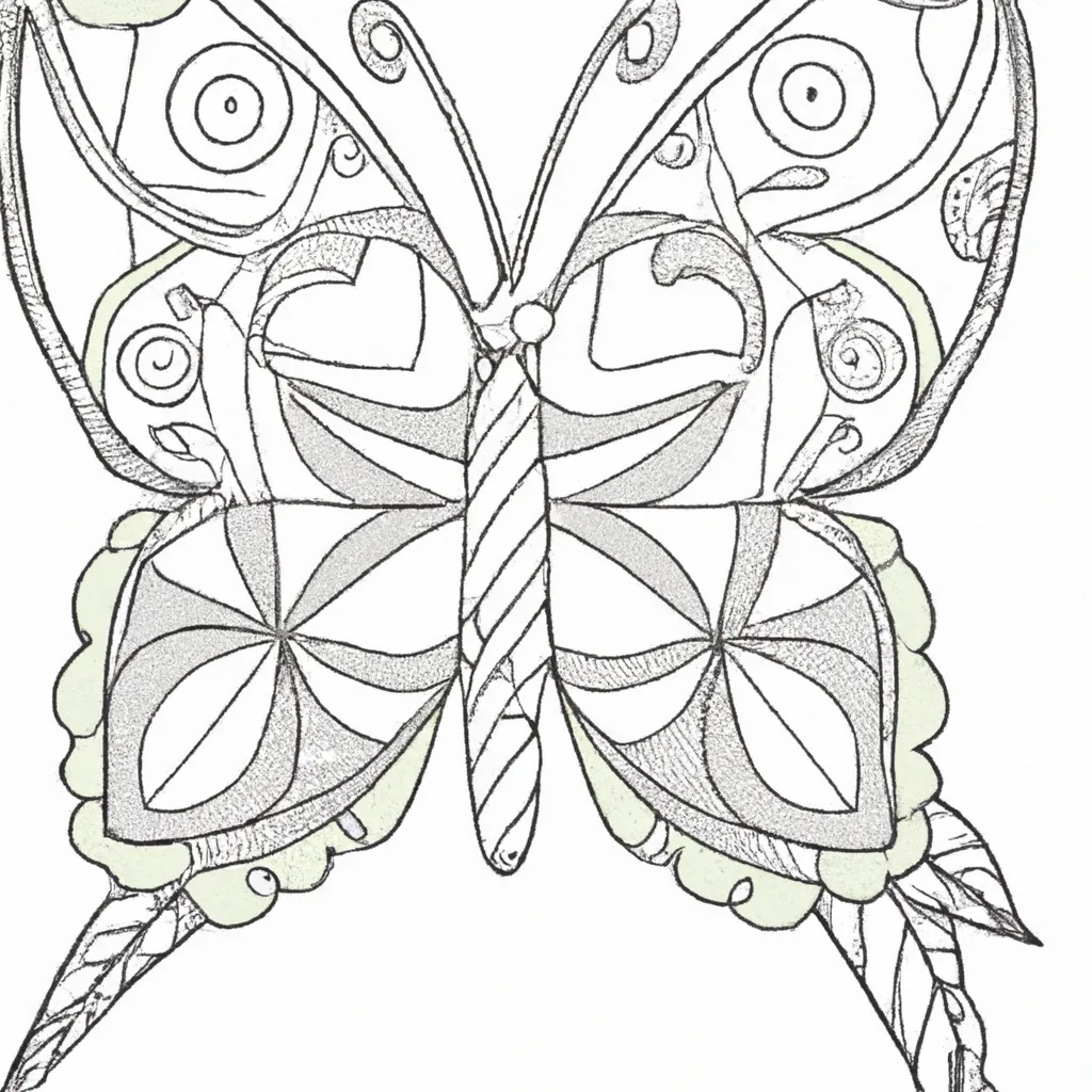 desenho de desenhos borboletas jardim