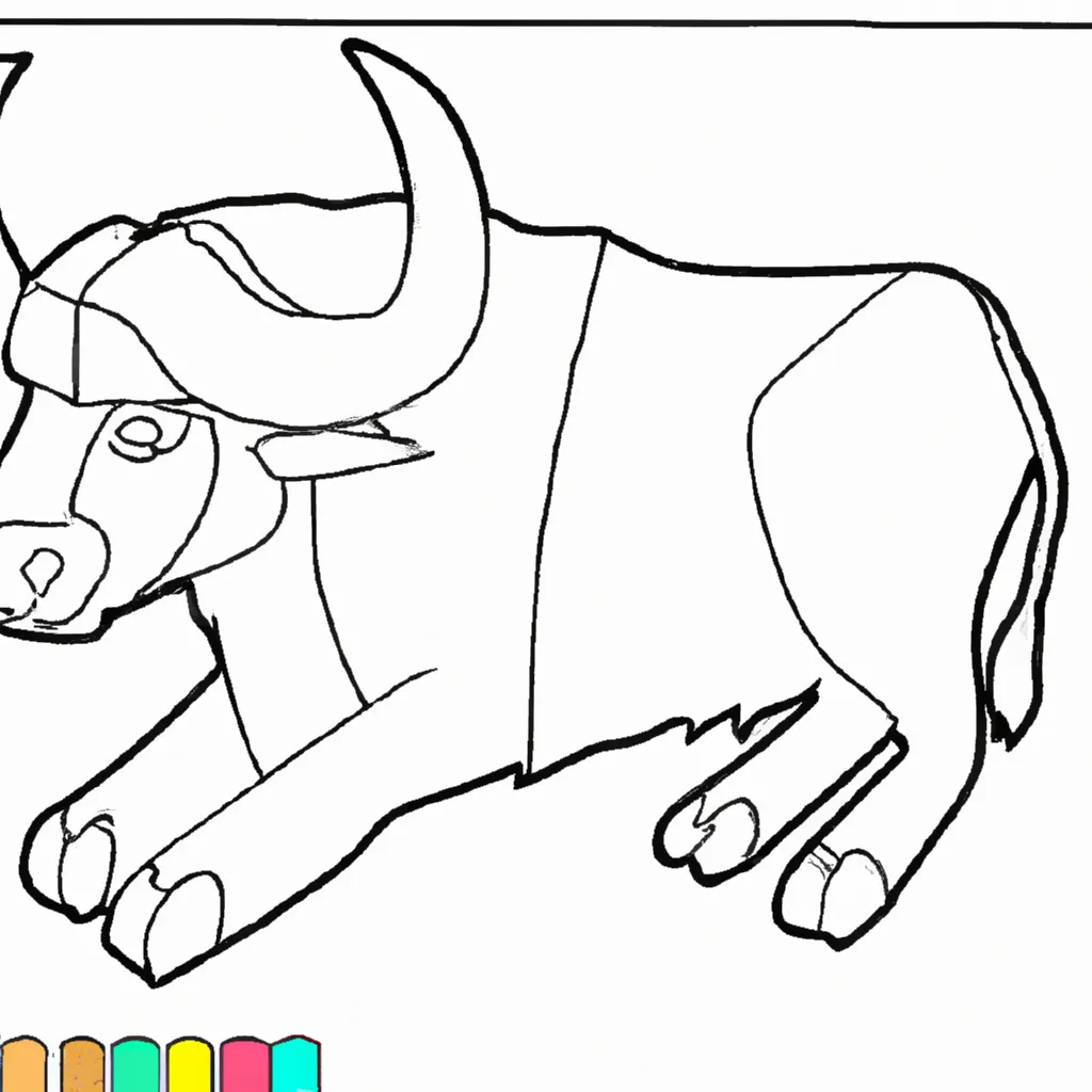 desenho de desenhos bufalo