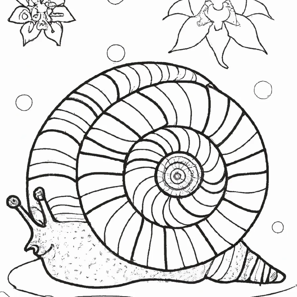 desenho de desenhos caracol 1