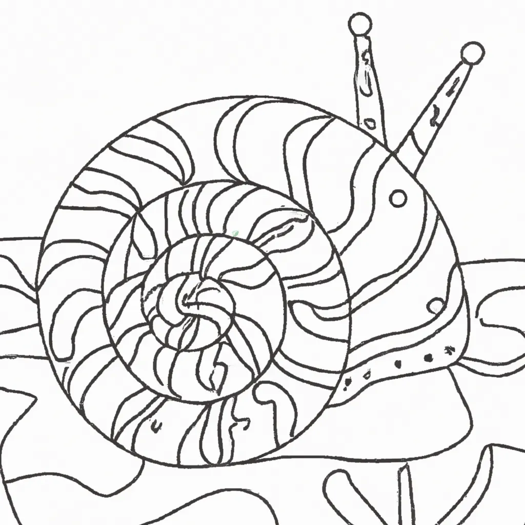 desenho de desenhos caracol