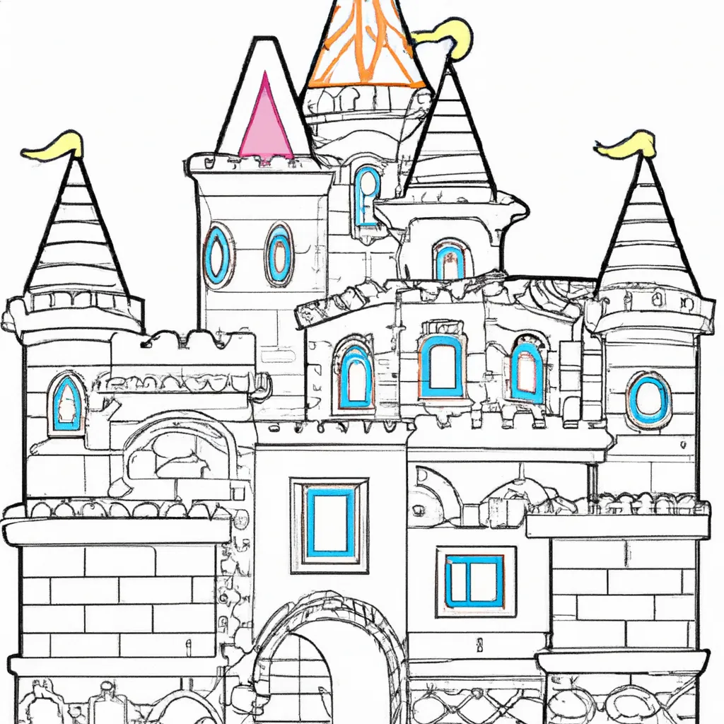 desenho de desenhos castelo