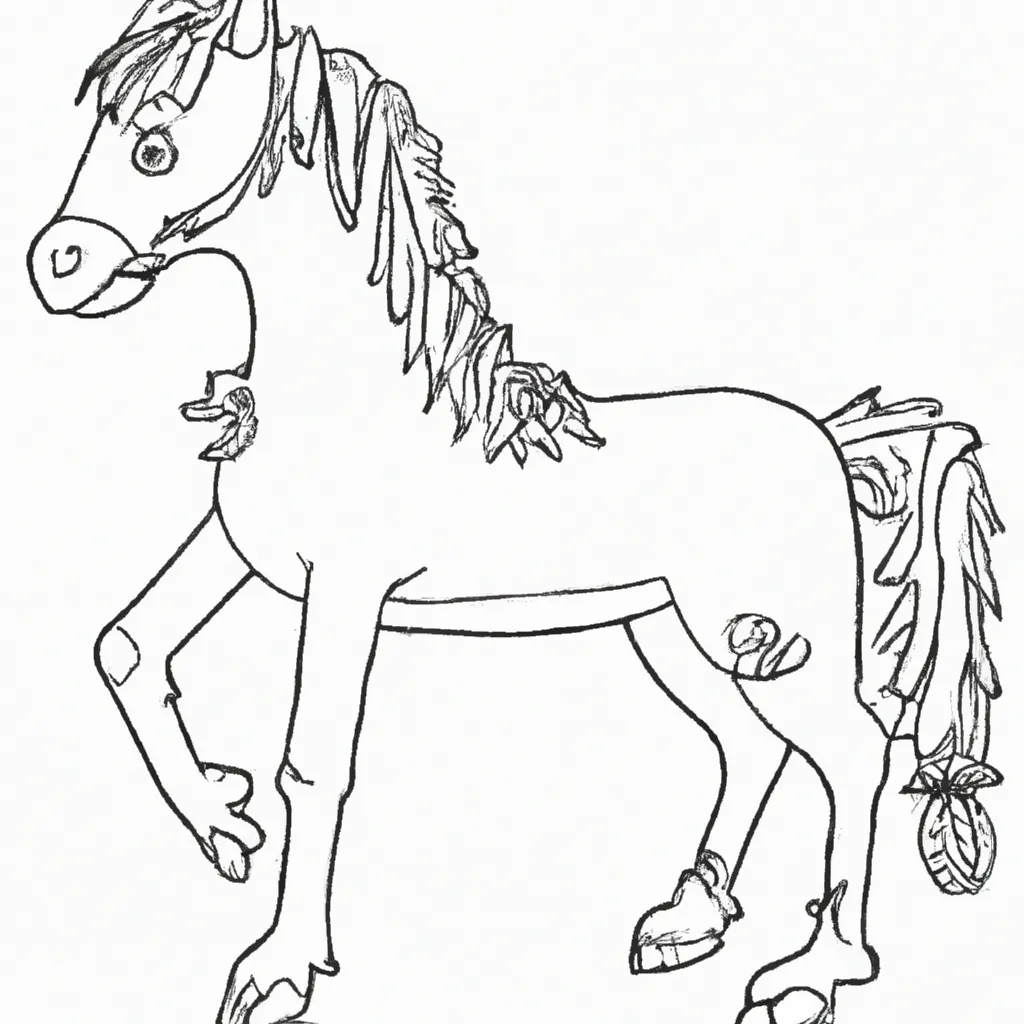 desenho de desenhos cavalo sela