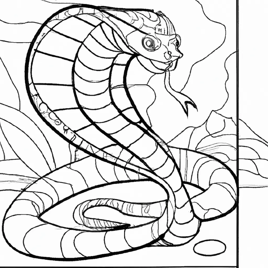 desenho de desenhos cobra