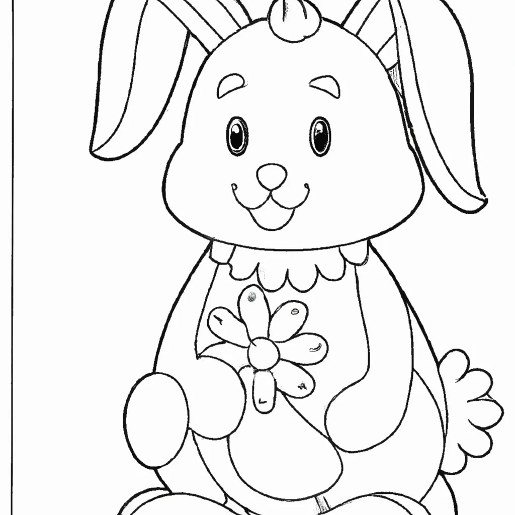 desenho de desenhos coelho rosa