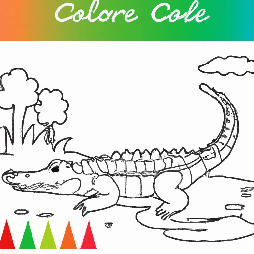 desenho de desenhos crocodilo