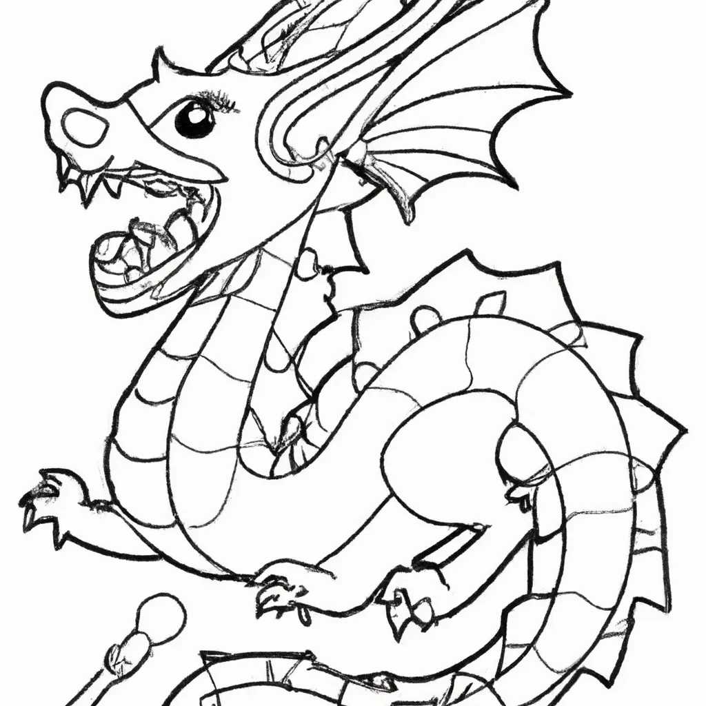 desenho de desenhos dragao