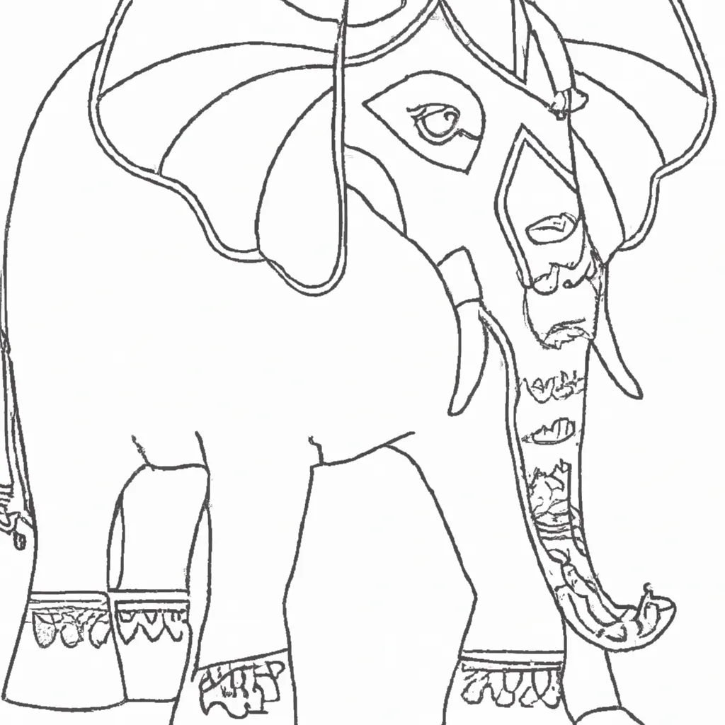 desenho de desenhos elefante arte infantil