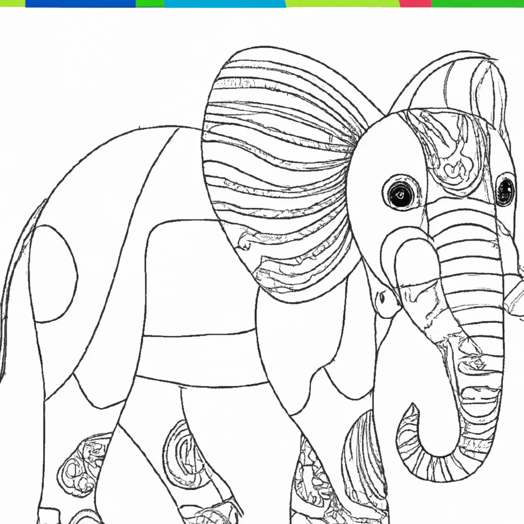 desenho de desenhos elefante infantil