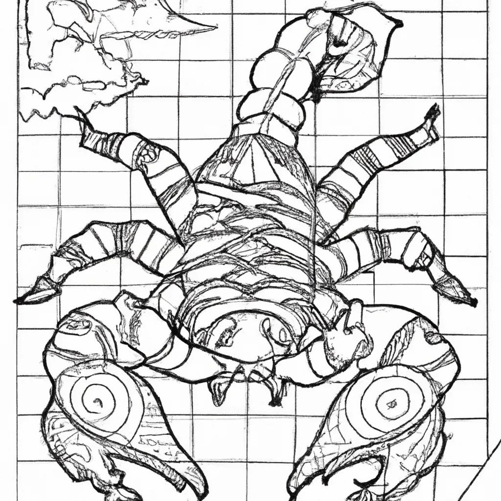 desenho de desenhos escorpiao