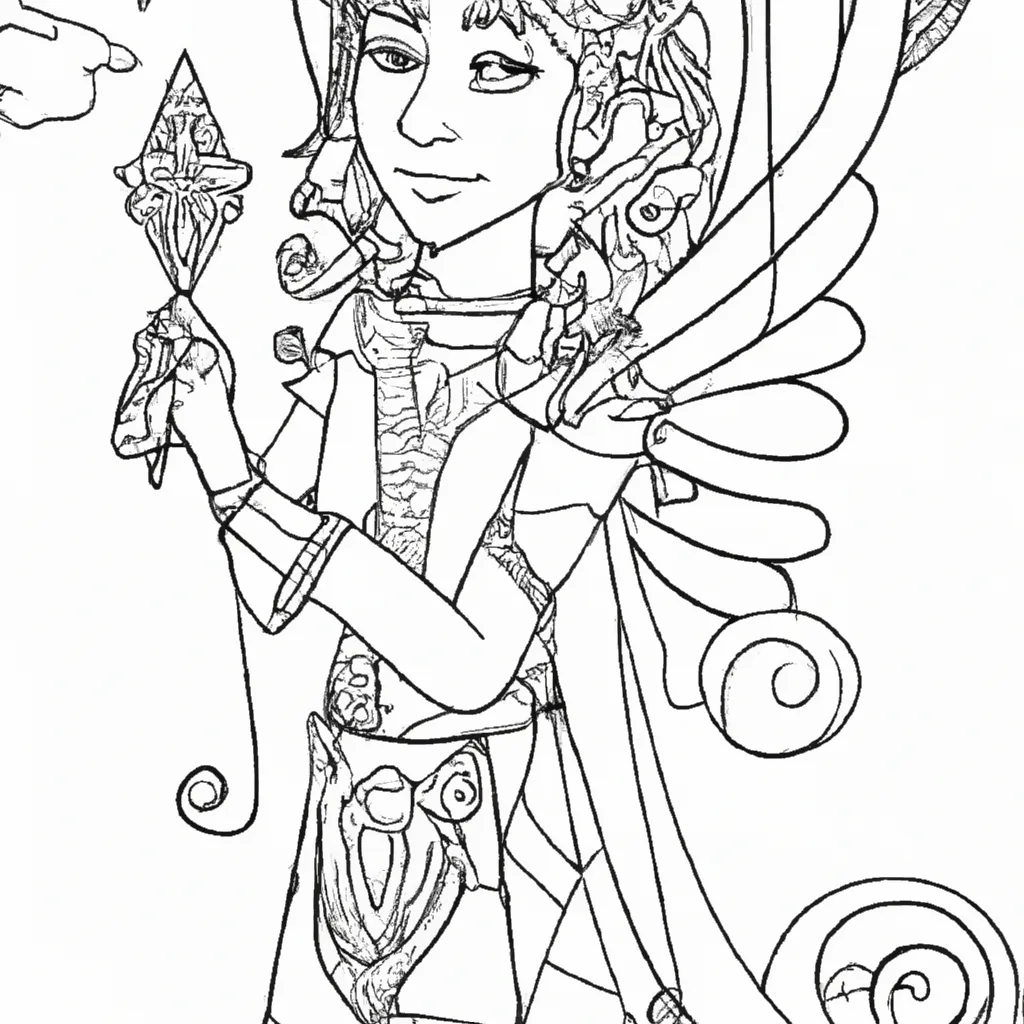 desenho de desenhos fada fantasia encantos criancas
