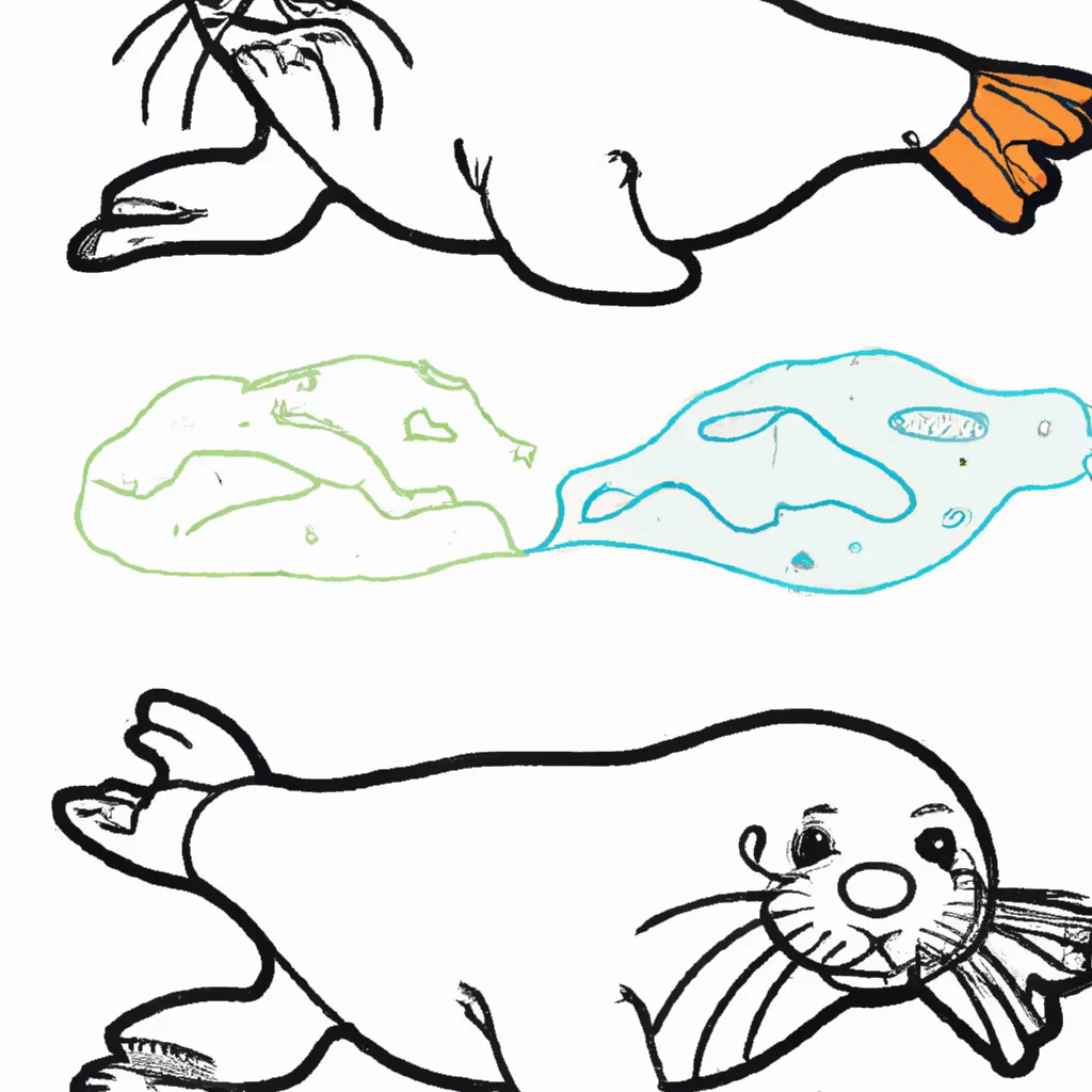 desenho de desenhos foca