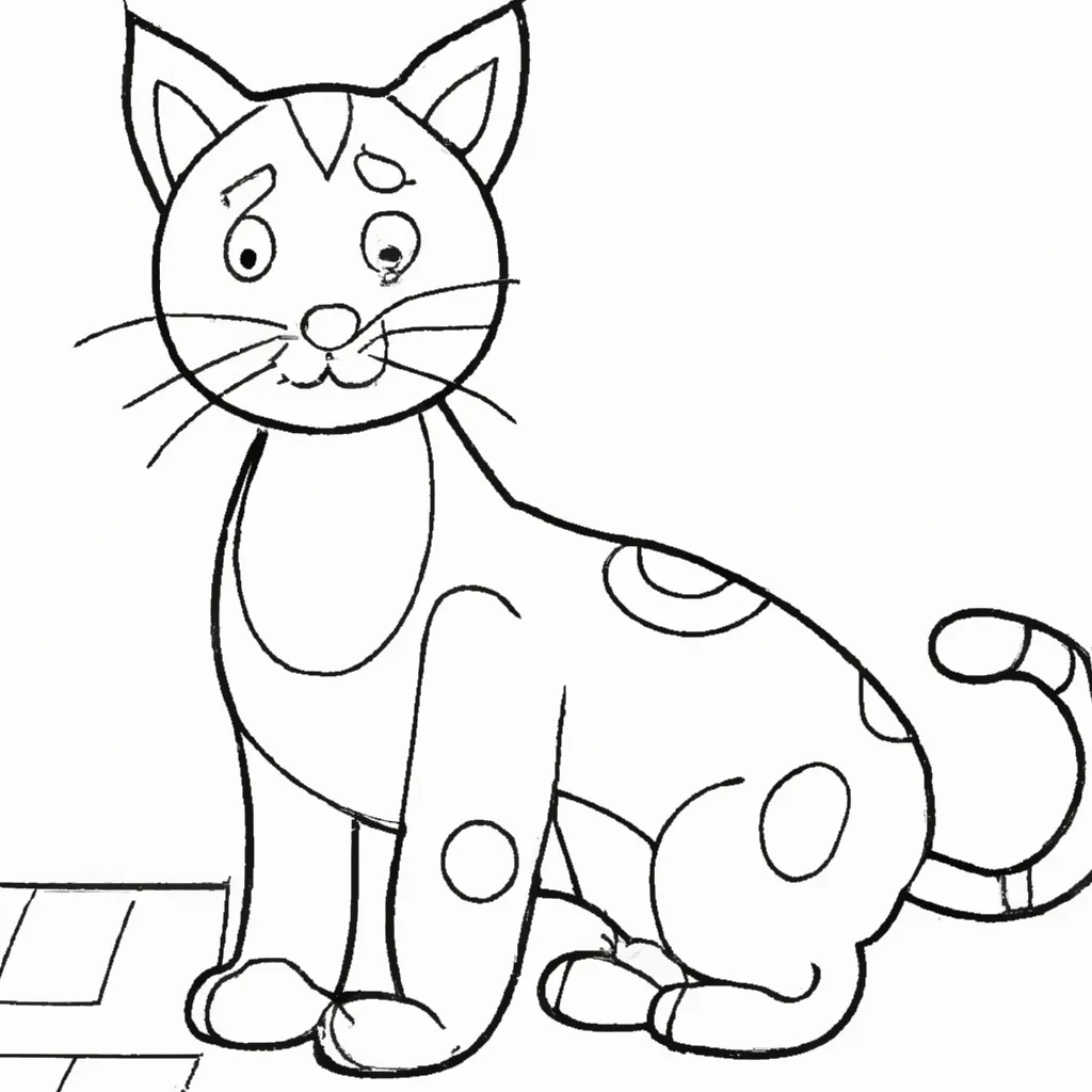 desenho de desenhos gato