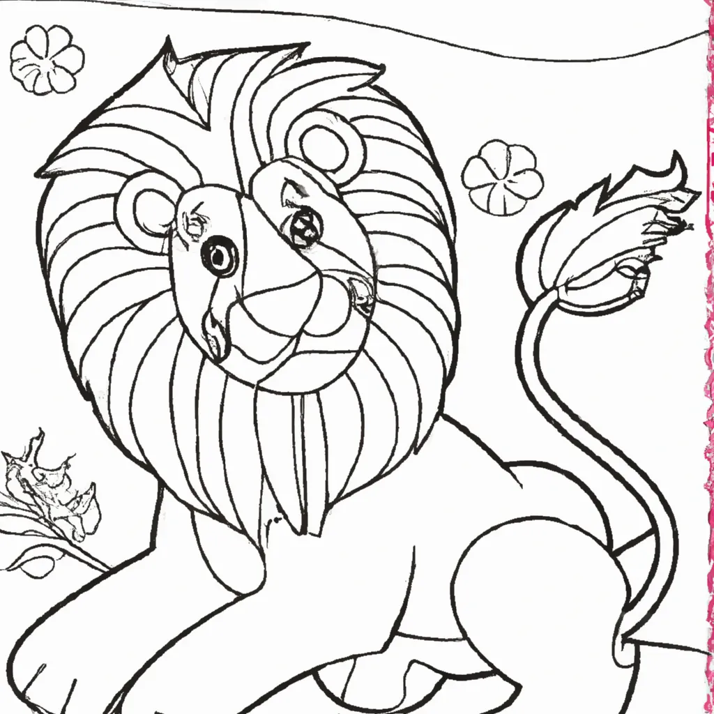 desenho de desenhos leao