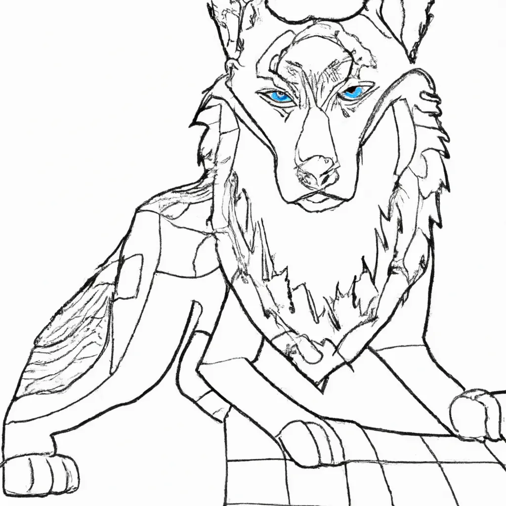 desenho de desenhos lobo arte fantasia amor