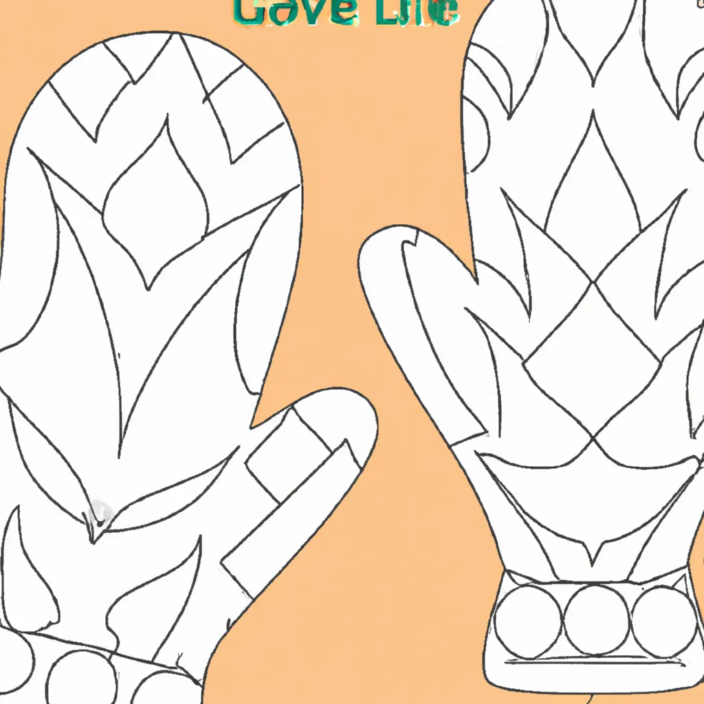 Colorindo Luvas: Uma Divertida Atividade para Crianças! desenho de desenhos luvas arte moda criativa