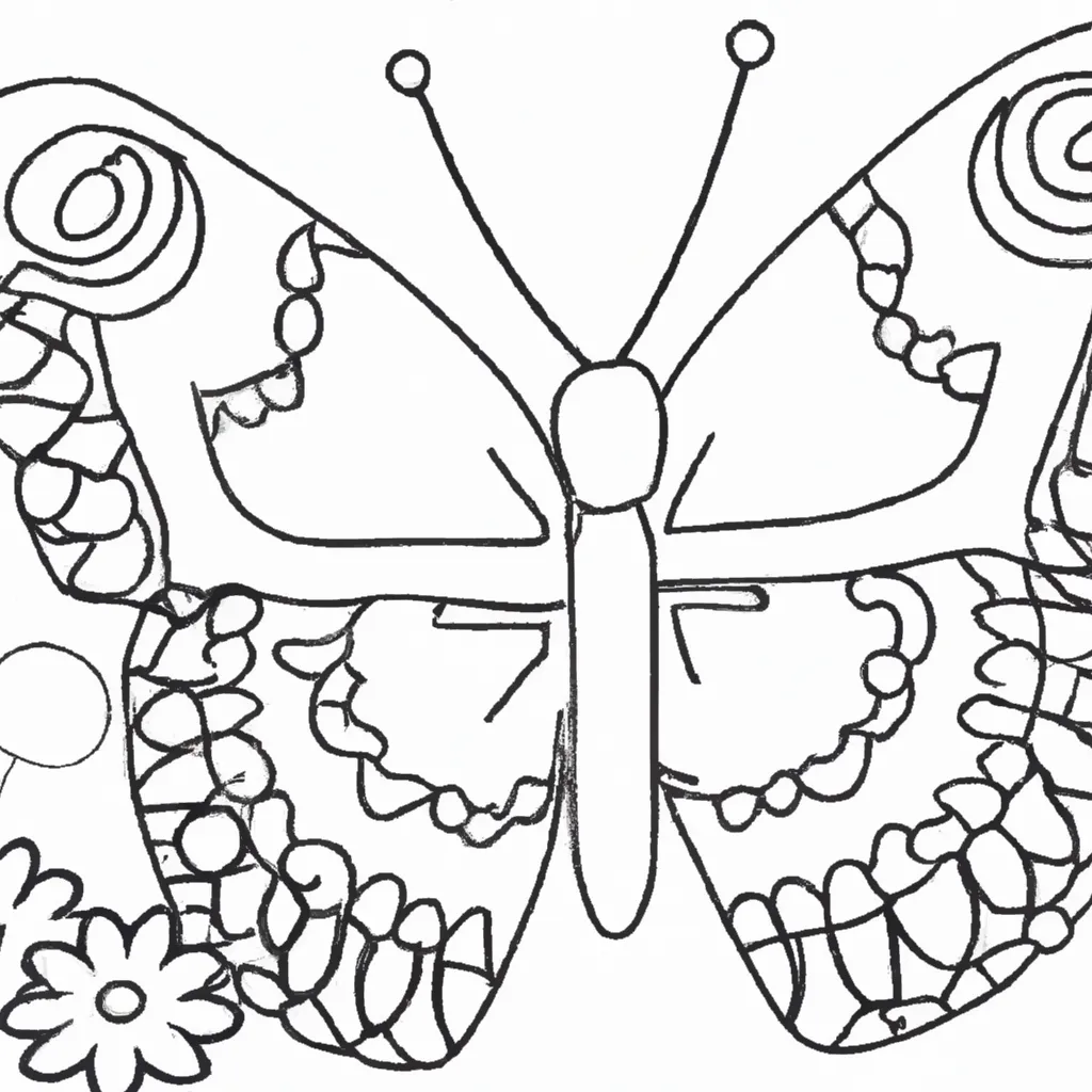 desenho de desenhos mariposa 1