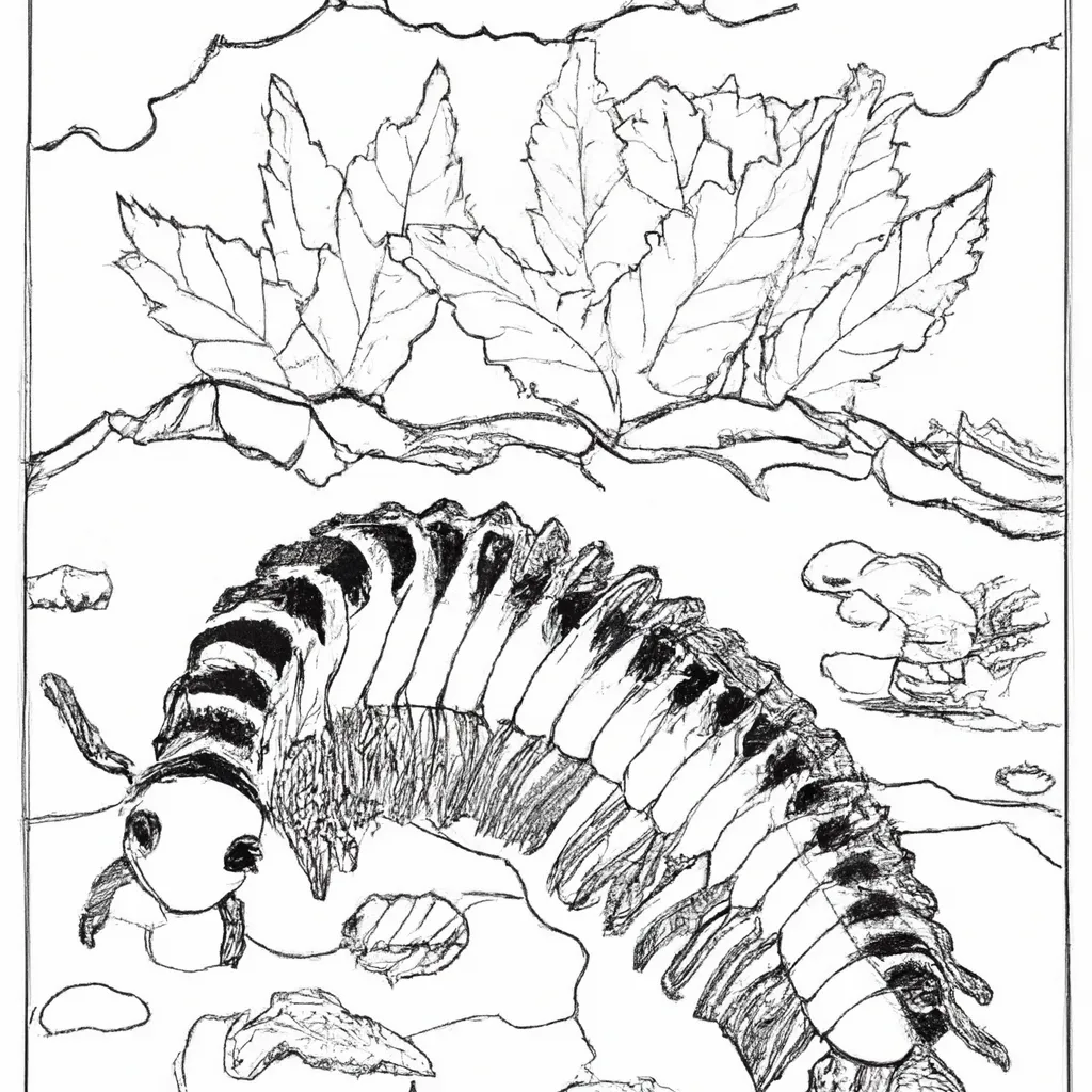 desenho de desenhos milipede
