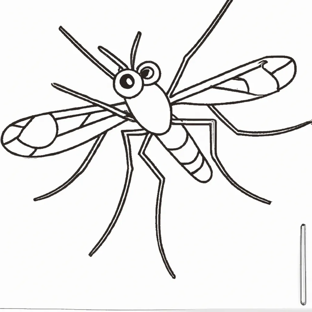 desenho de desenhos mosquito