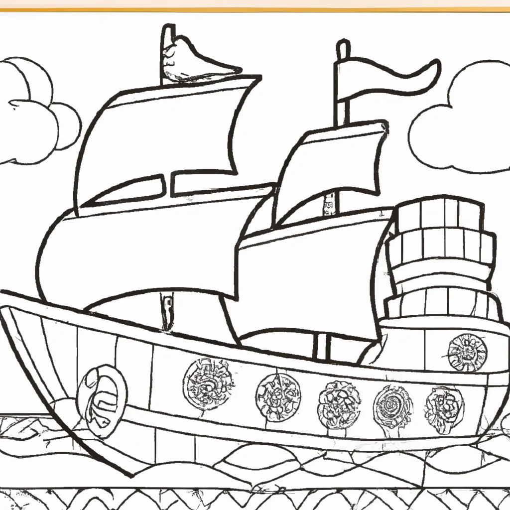 desenho de desenhos navio brinquedo