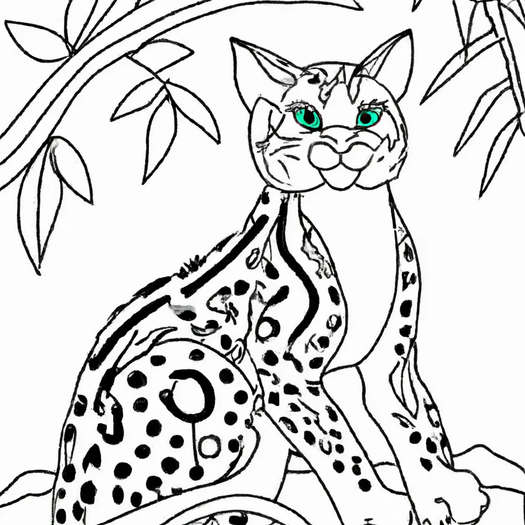 desenho de desenhos ocelote