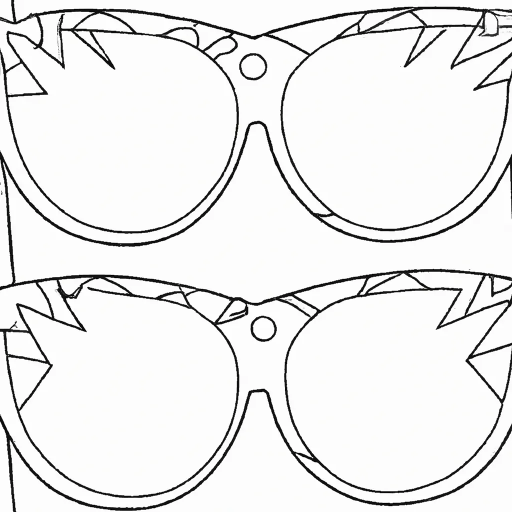 desenho de desenhos oculos sol