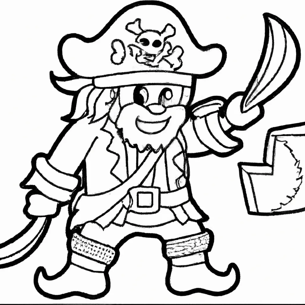desenho de desenhos pirata