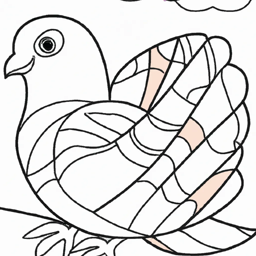 desenho de desenhos pomba