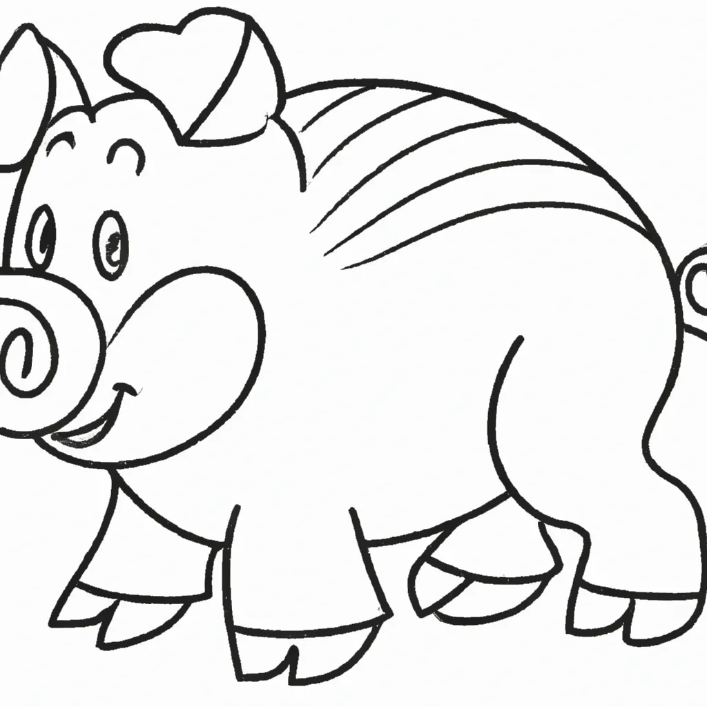 desenho de desenhos porco arte criativa divertida
