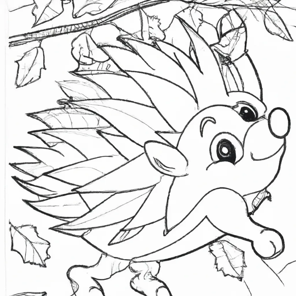 desenho de desenhos porco espinho