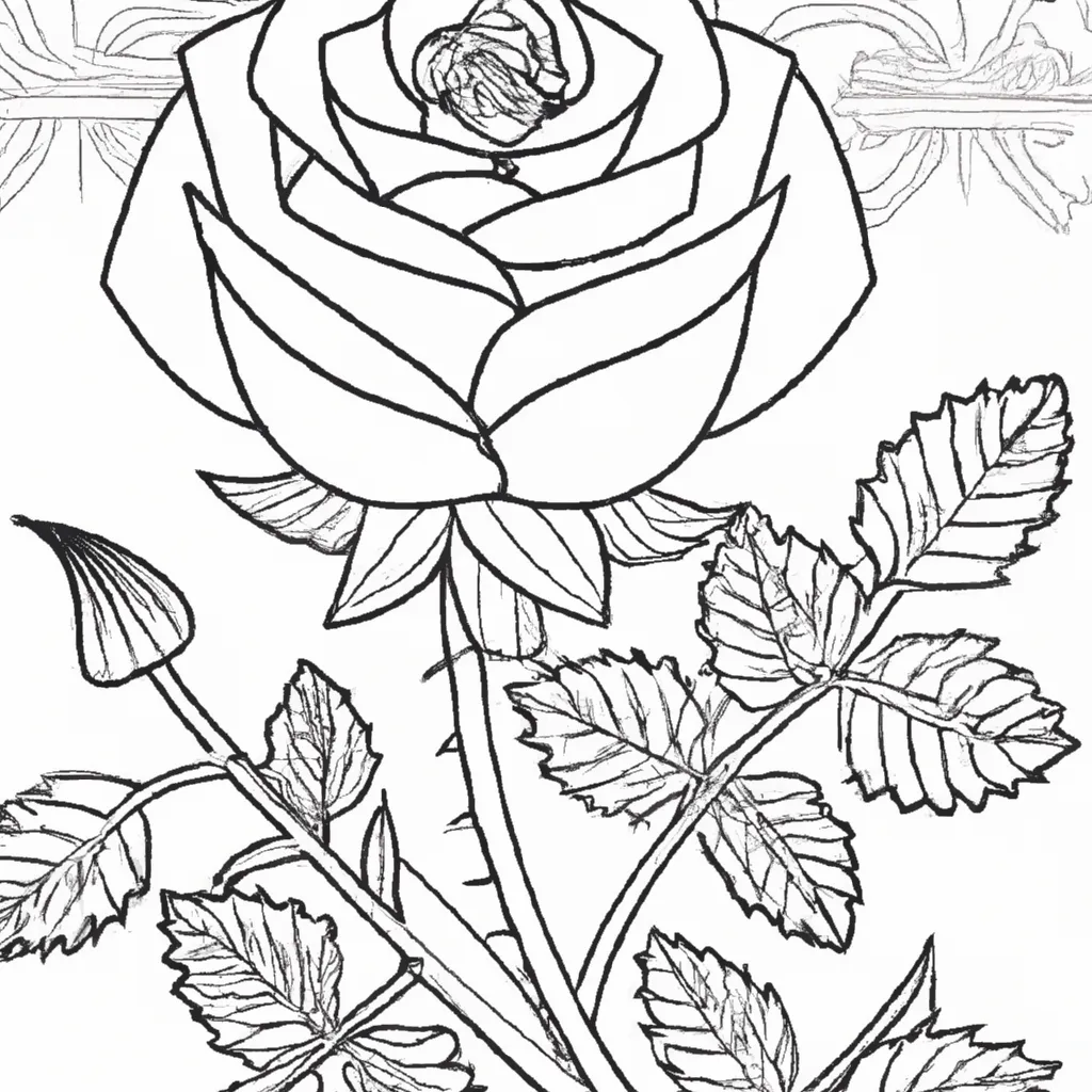 desenho de desenhos rosa arte floral belo
