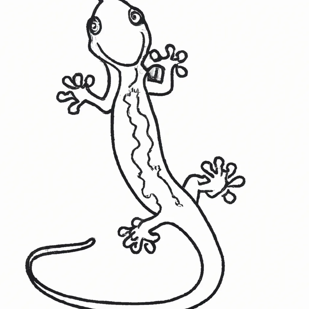 desenho de desenhos salamandra